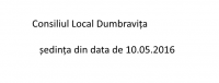 Audiograma Sedinta CL Dumbravita -10 Mai 2016